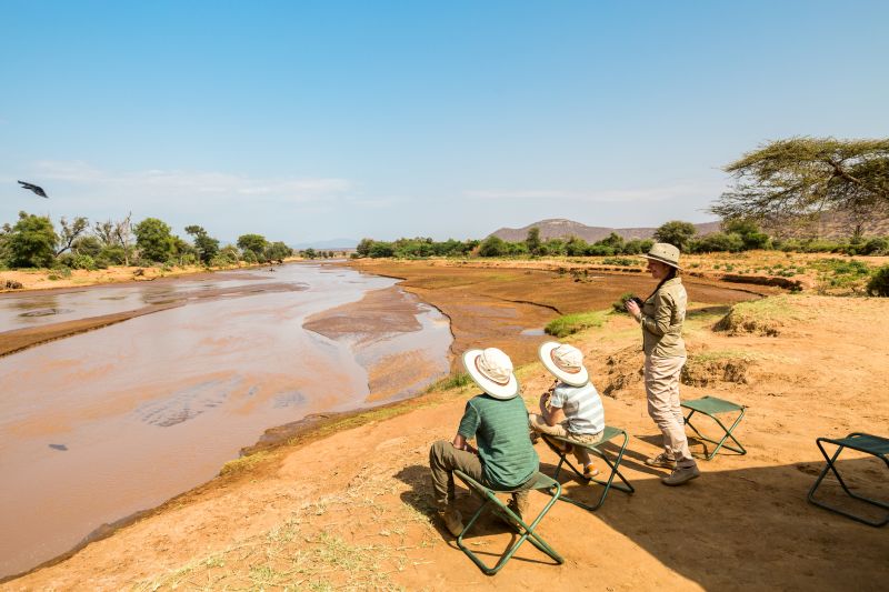 Ewaso Nyiro River views in Samburu Kenya