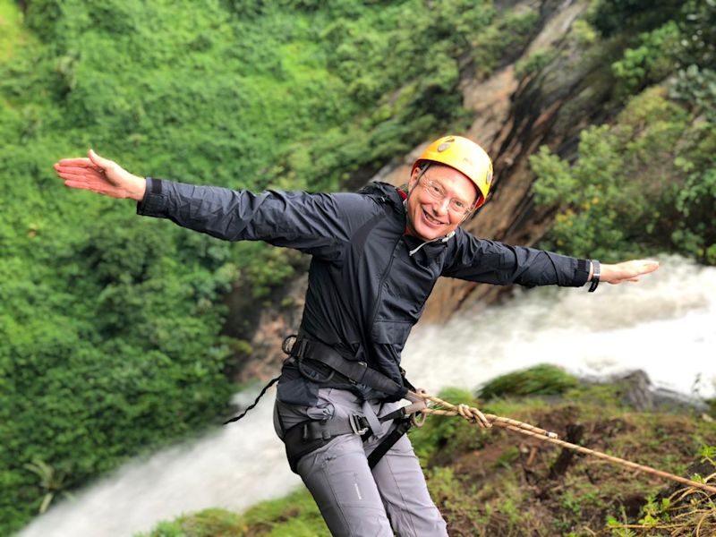 Sipi Falls abseiling Uganda