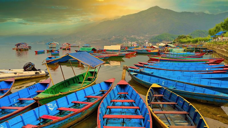 Pokhara boats Nepal