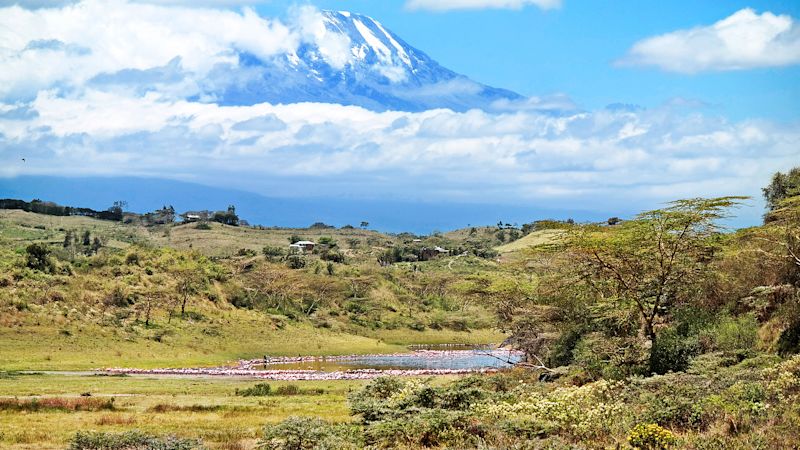Kilimanjaro as seen from Arusha National Park