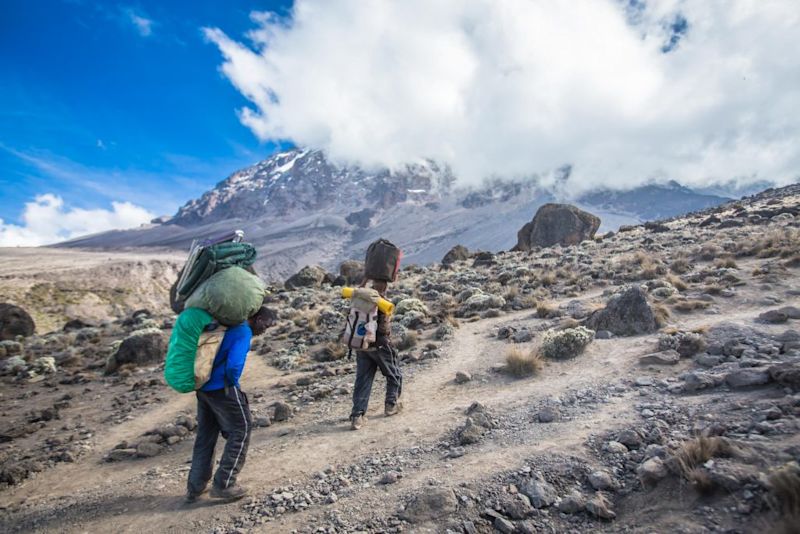 Porters are the true backbone of any Kilimanjaro climb