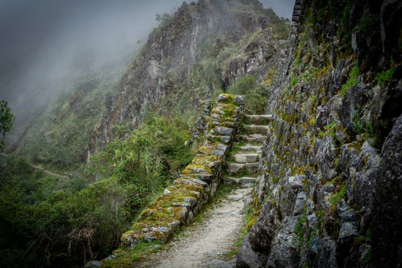 Footpath on the Classic Inca Trail March 2019, Peru