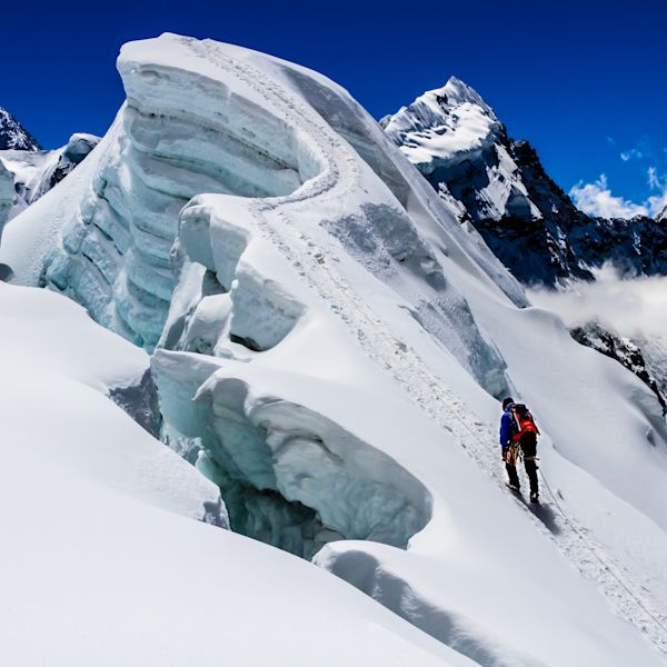 Island Peak. Climbing. Nepal, the Himalayas, climbing Island Peak