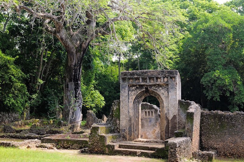 Kenya, Gede ruins are the remains of a Swahili town located in Gedi, a village near the coastal town of Malindi