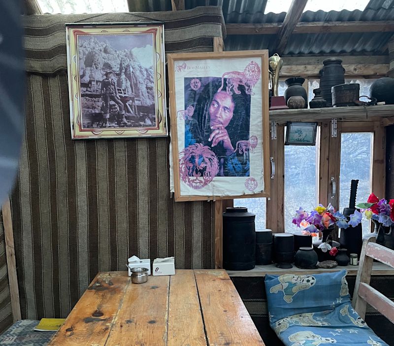 Dining room teahouse Annapurna Circuit