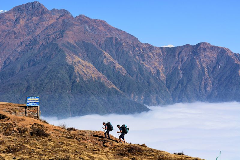 Trekkers in Nepal