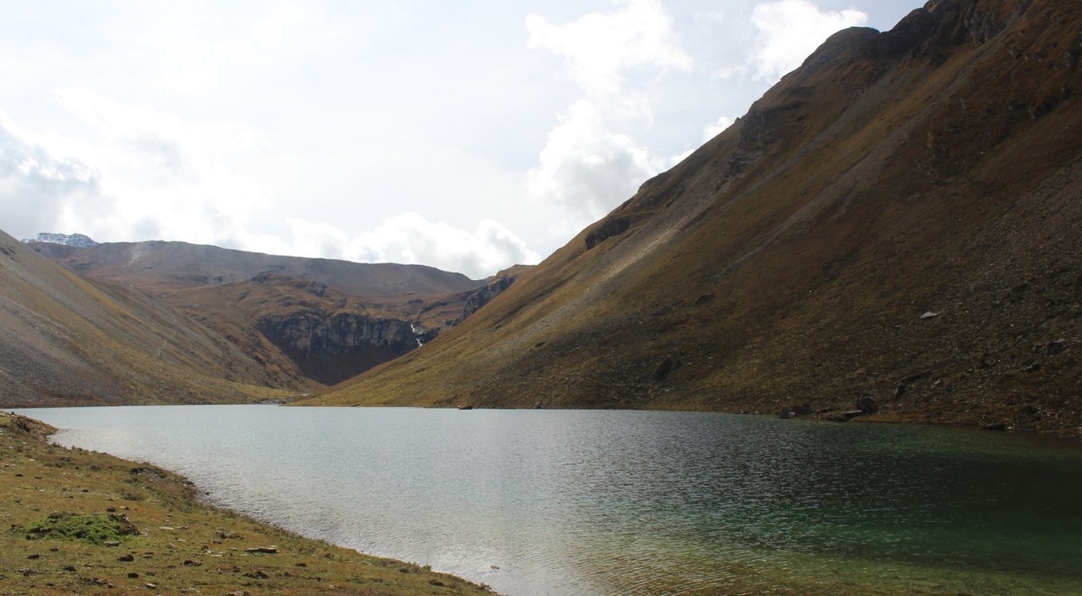 Twin lakes on Jomolhari trek