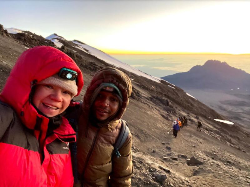 Selfie Kilimanjaro summit night