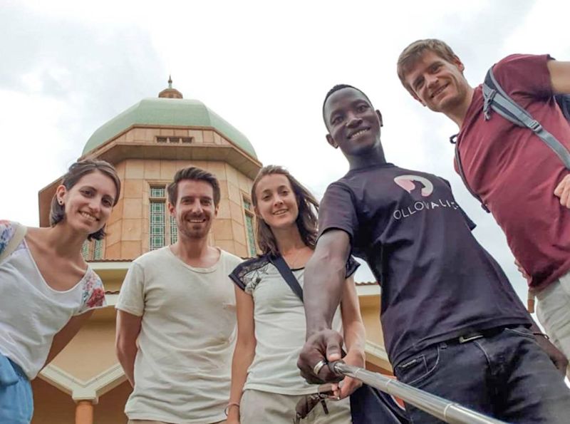 Kampala group photo temple Dan Uganda