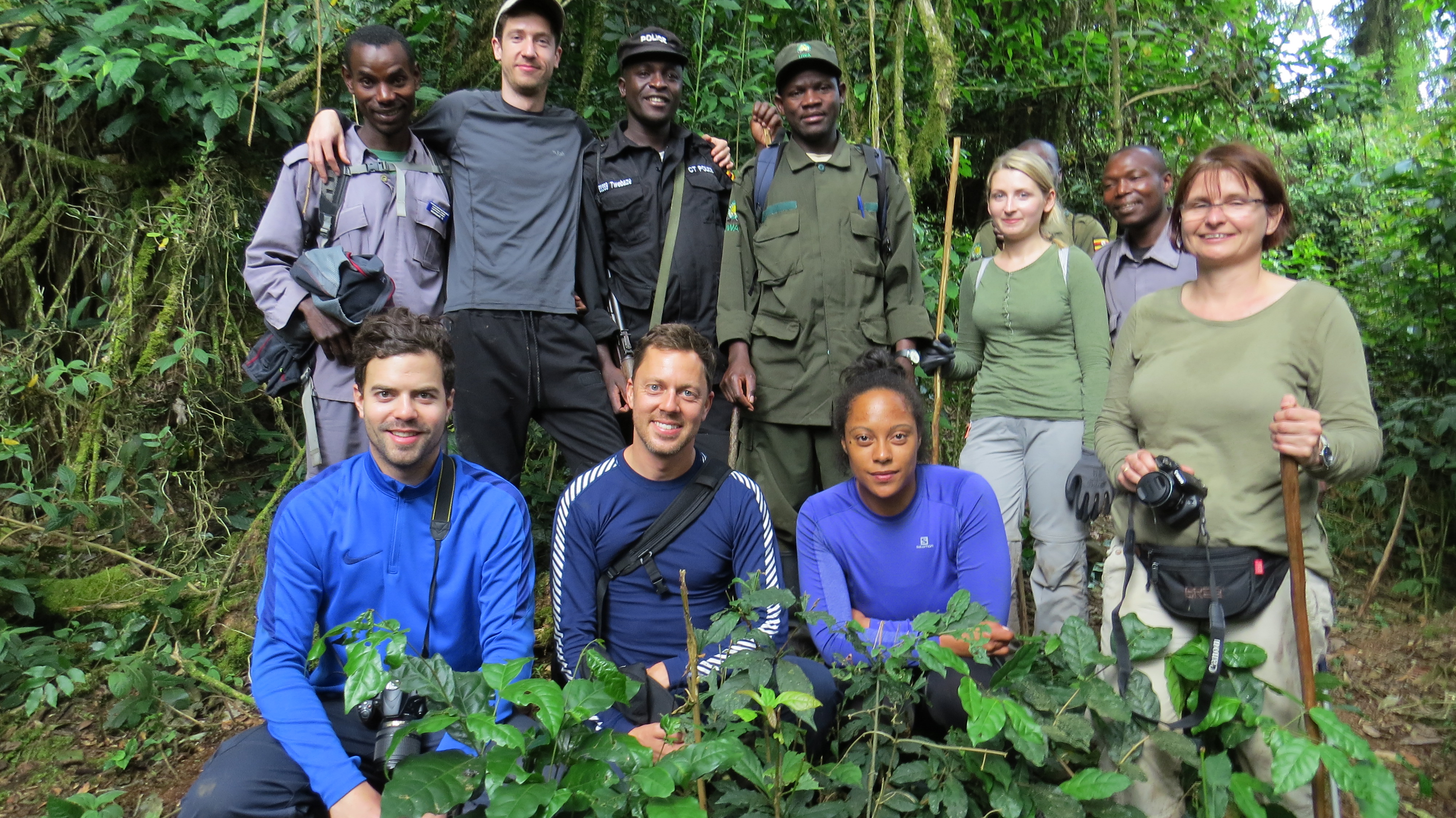 Gorilla trekking group