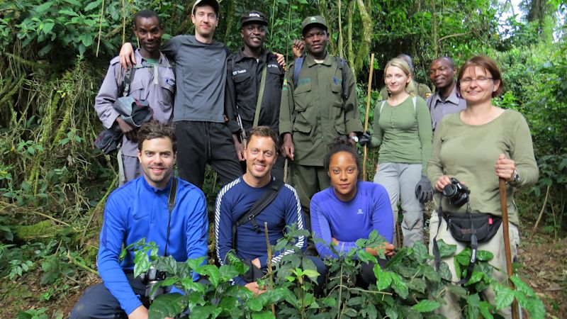 Gorilla trekking group