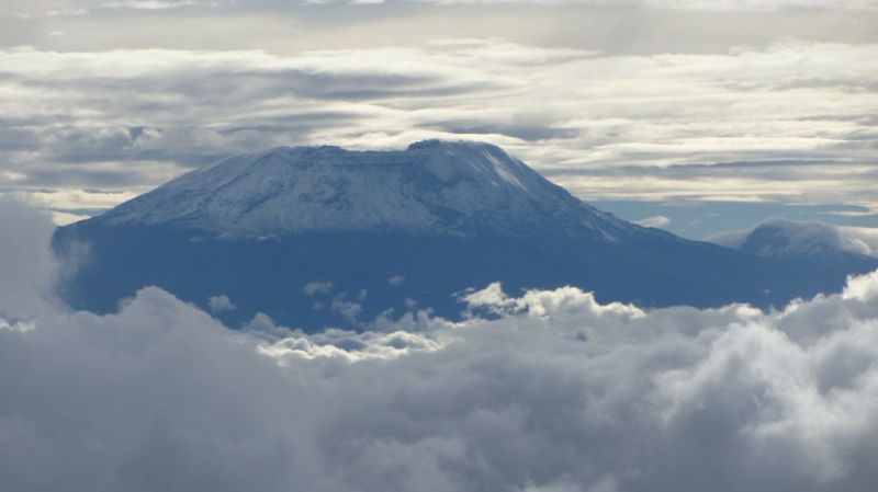 Kilimanjaro in the clouds