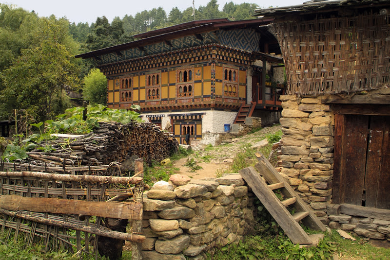 A traditional home in Bumthang