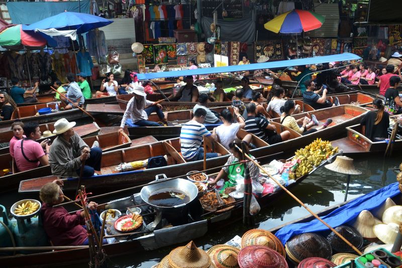 Bangkok water market 
