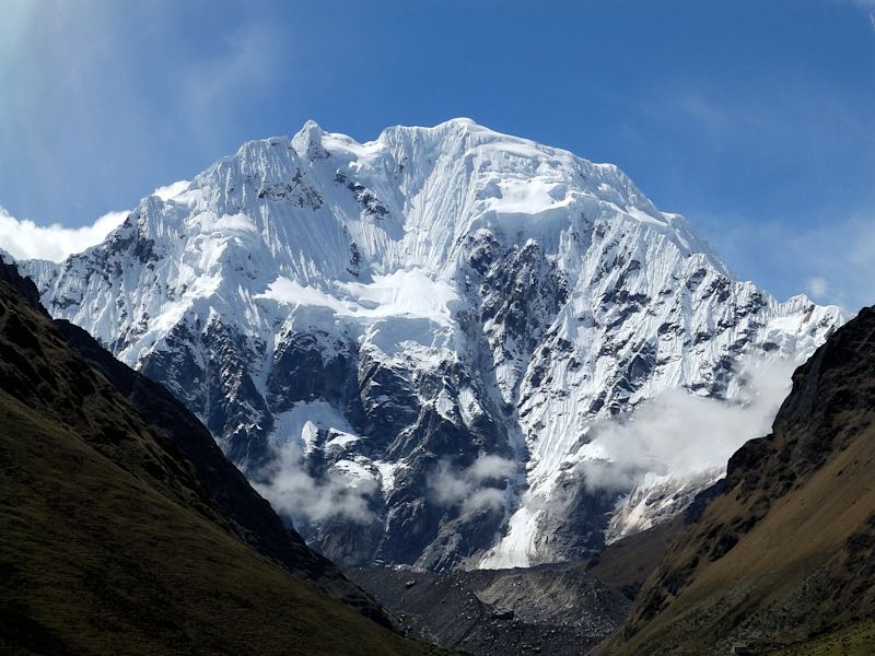 Snowy mountain, Salkantay, Machu PIcchu, Peru