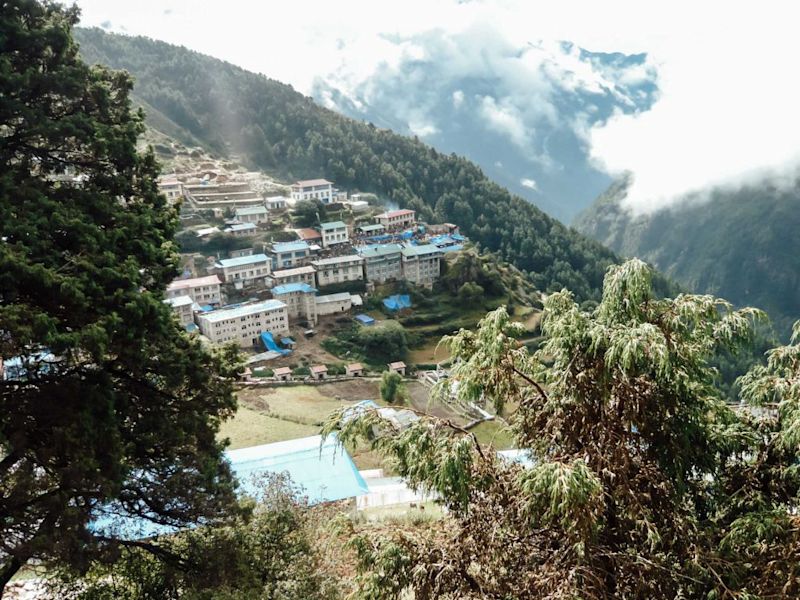 NAmche Bazaar in Himalayas