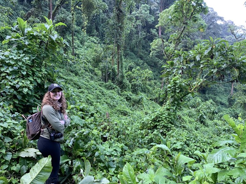 woman in Bwindi Forest Uganda