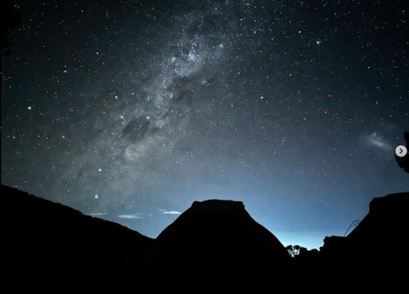 Starry sky Kilimanjaro