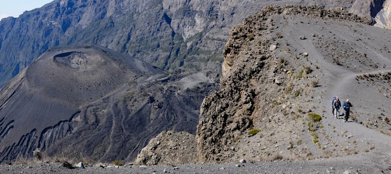 Ours. Mount Meru carter, from Little Meru, Tanzania