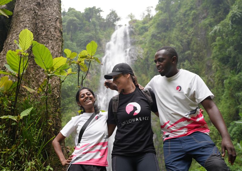 FA group pics Materuni Waterfall, Kilimanjaro