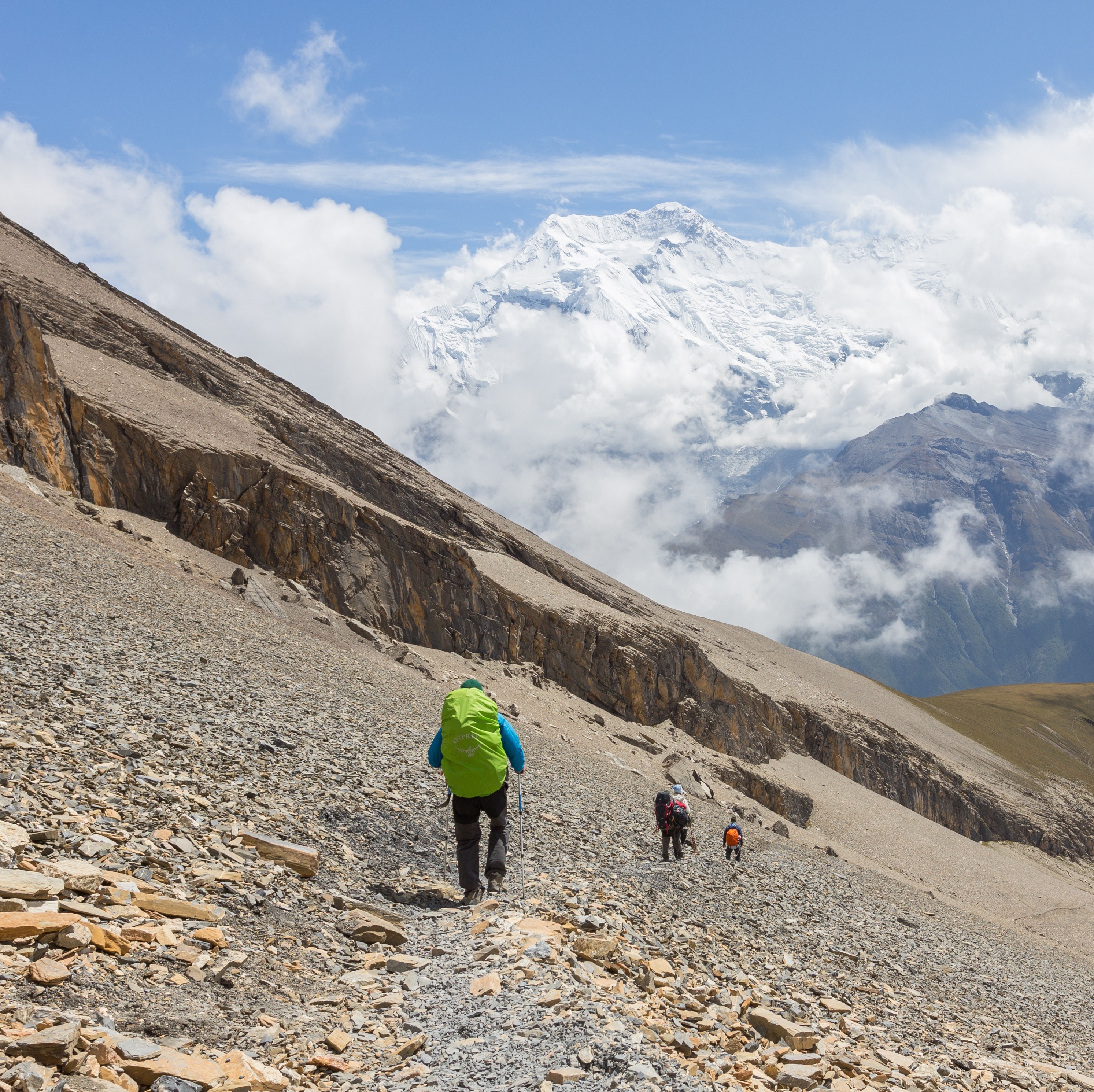 Kang La pass, Nar-Phu valley, Annapurna, Nepal 