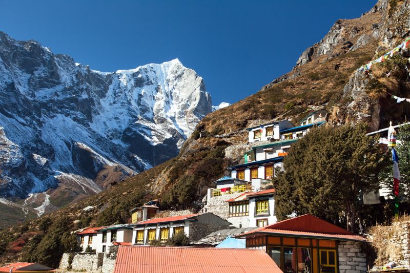 Thame Gompa or Monastery, Themichho valley, Nepal trekking