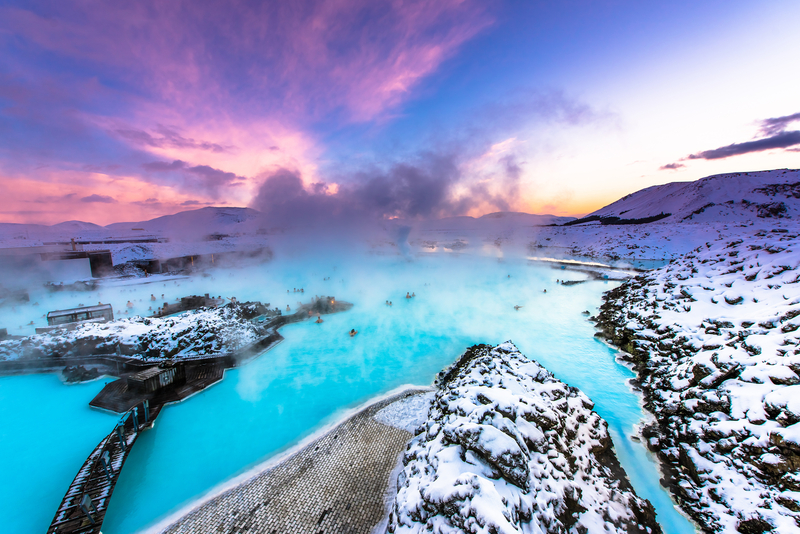 The famous blue lagoon near Reykjavik, Iceland