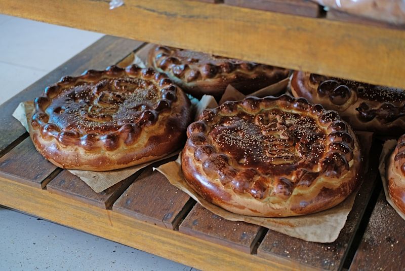 Traditional bread from Cusco, delicious Chuta bread from Cusco.