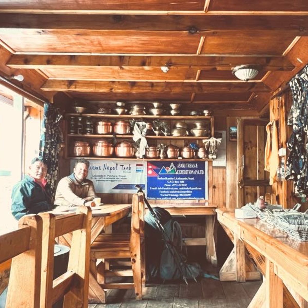 Annapurna Circuit teahouse dining room