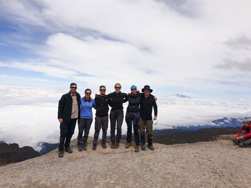 Group photo on Kilimanjaro