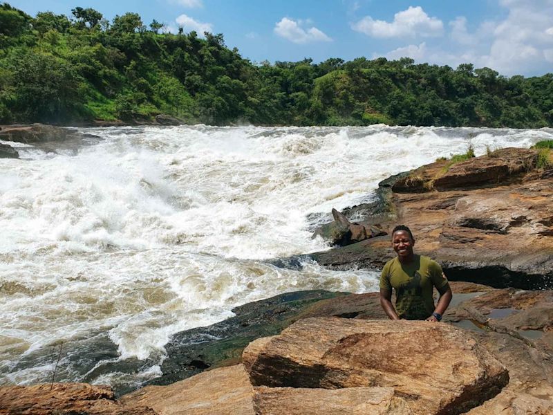 Uganda rushing river