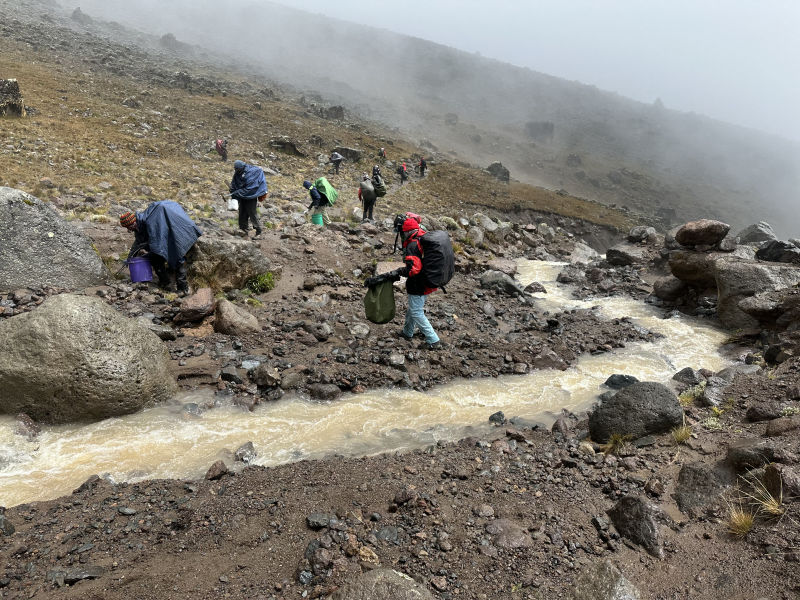 Kilimanjaro clean up by little river