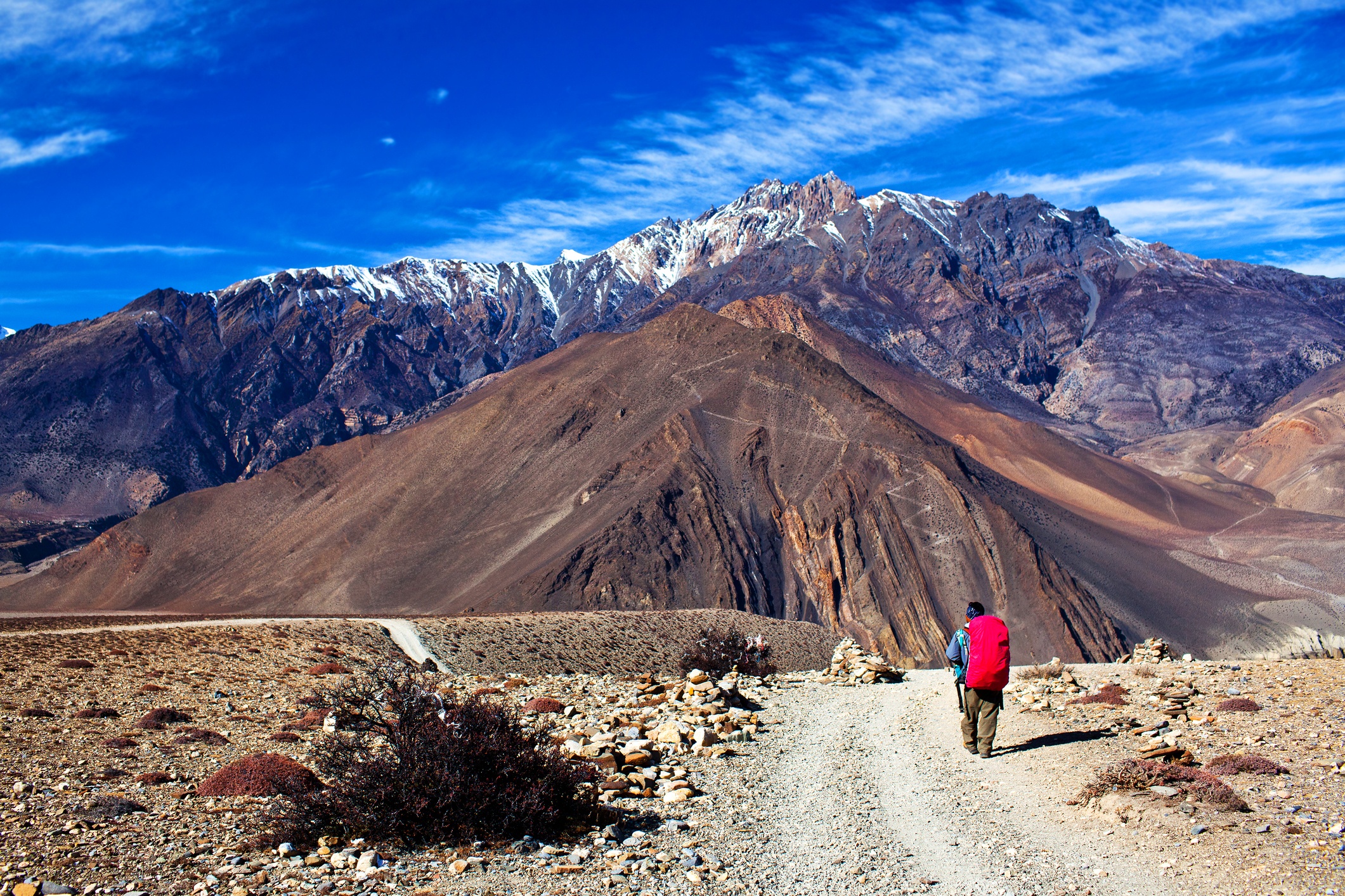 A section of the road en route to Jomsom
