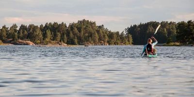Sweden Woman Kayaking