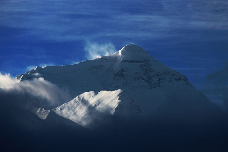 Ours. S. Mount Everest from Rangbuk Valley, Tibet 