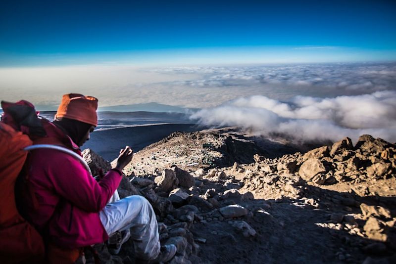 Kilimanjaro view over clouds