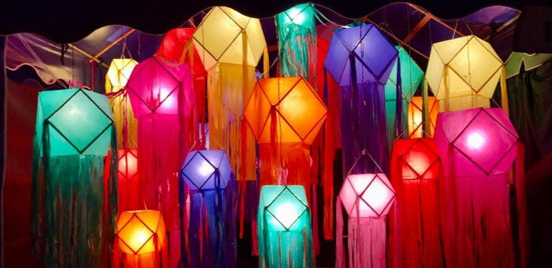 During festivals there are colourful lanterns to be seen everywhere 