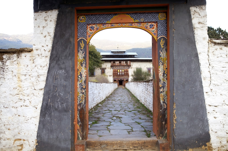 Wangduechhoeling Palace ruins, Bumthang, Bhutan