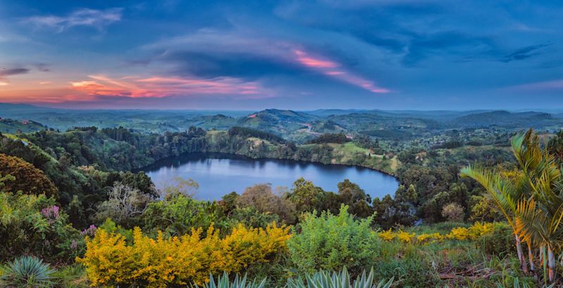 Ours. Crater lake region in Uganda near Kibale Forest National Park