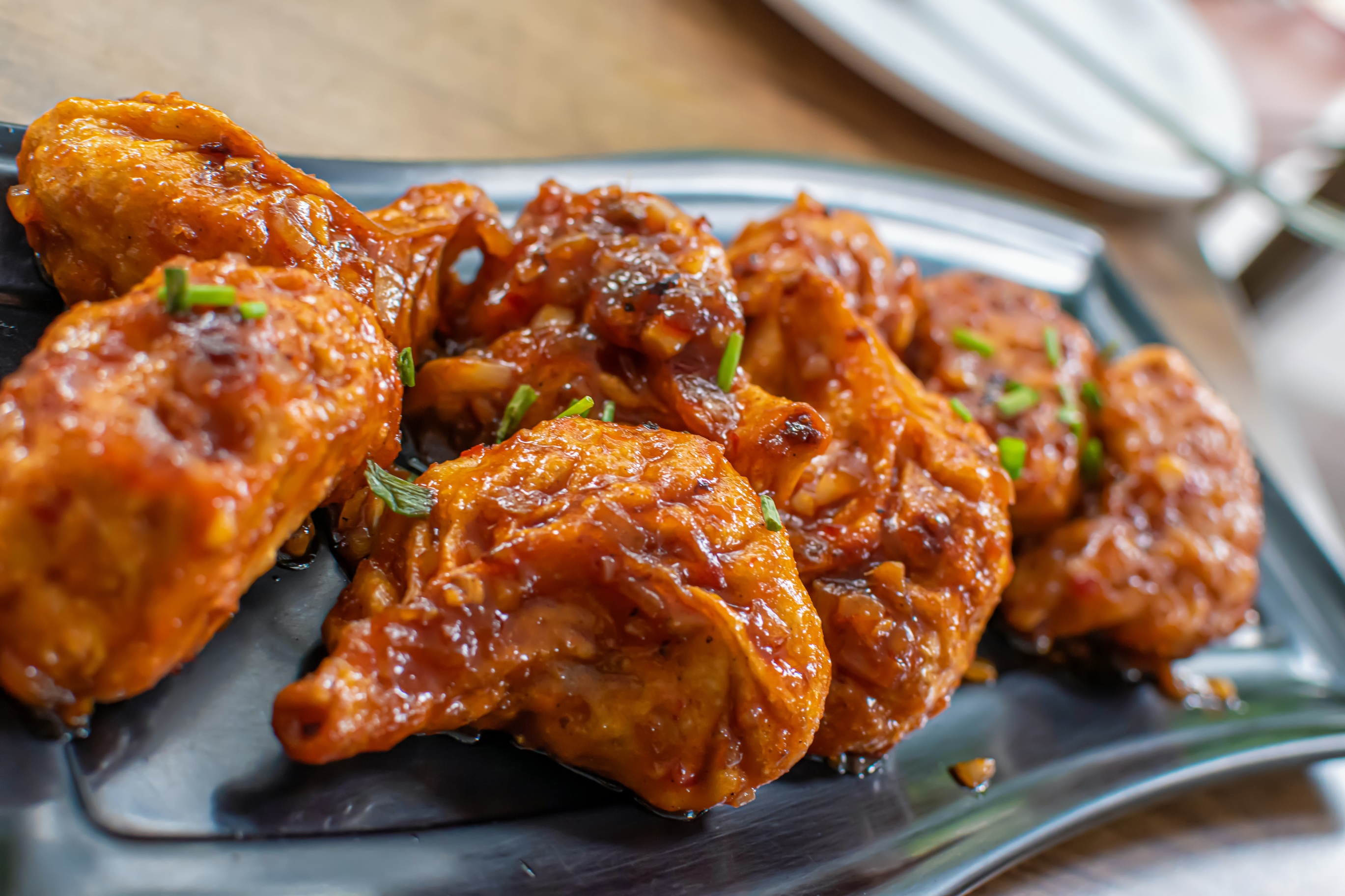 Pan-fried chicken momos
