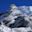 Lobuche East, popular climbing peak in Nepal. Mount Lobuche East seen on the way from Dzongla to Lobuche.