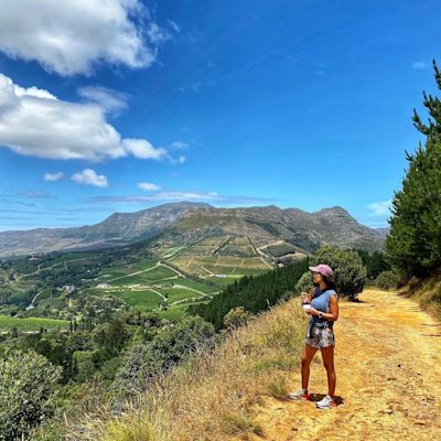Daniela on a hike in Cape Town