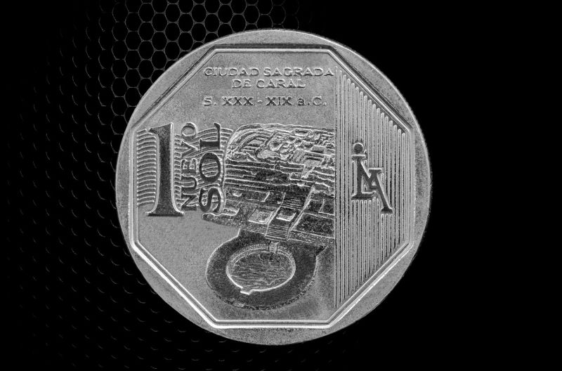 1 nuevo sol, silver coin, Peru