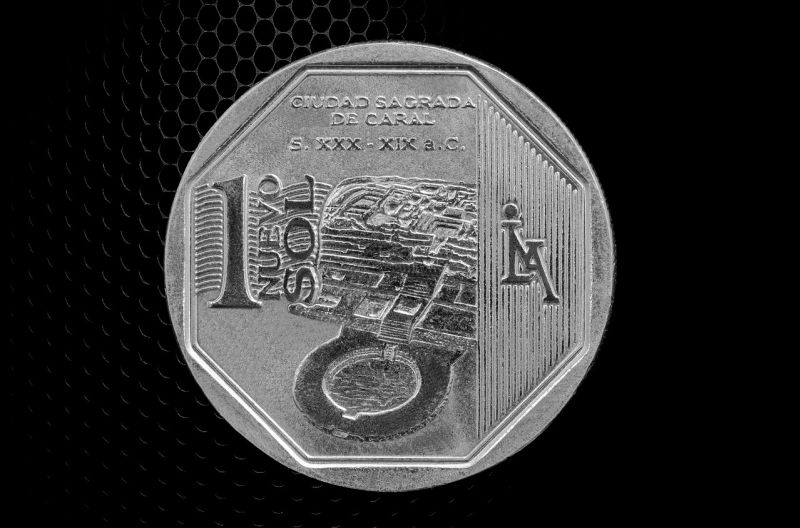 1 nuevo sol, silver coin, Peru