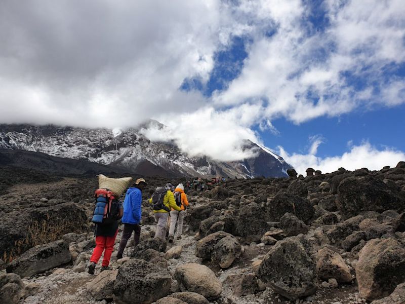 Porters on Kilimanjaro