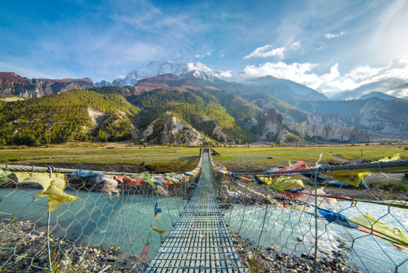  Annapurna Circuit suspension bridge