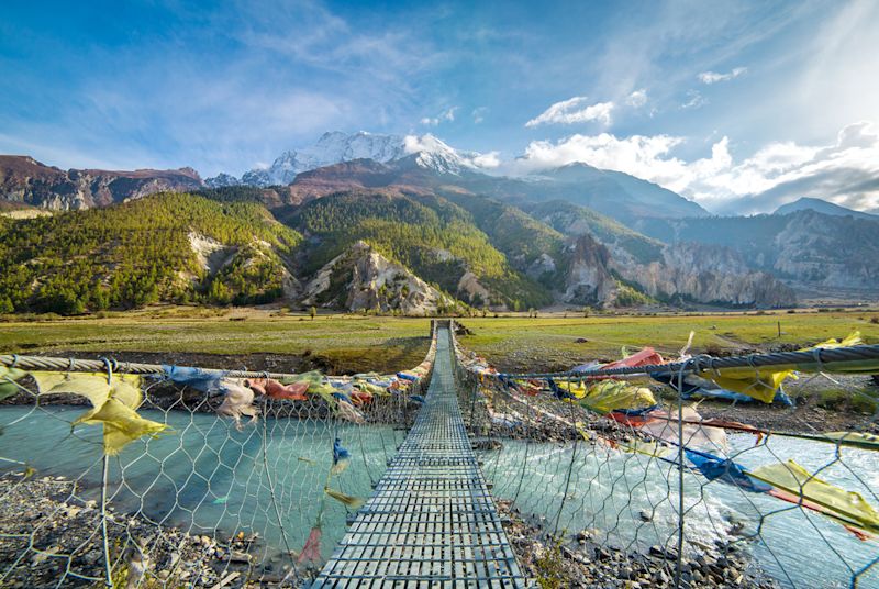 Annapurna Circuit suspension bridge