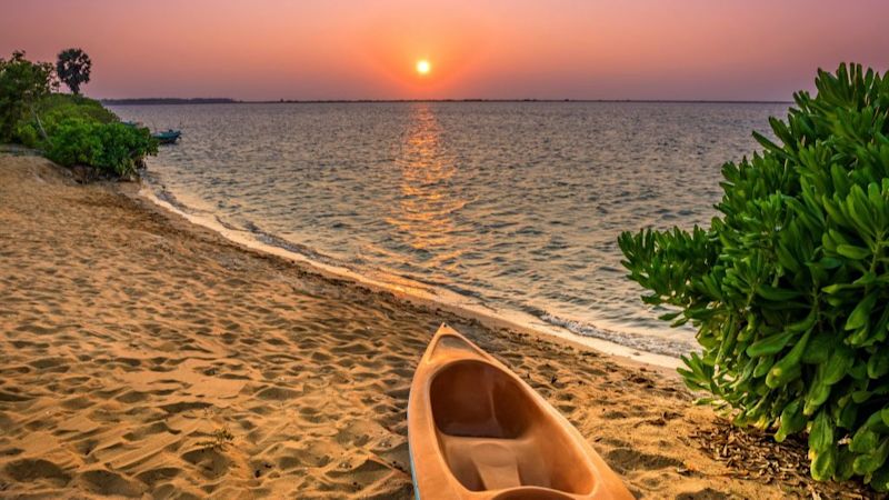 sunset over Kalpitiya Beach, Sri Lanka