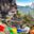 Tiger's Nest with prayer flags on a sunny spring day