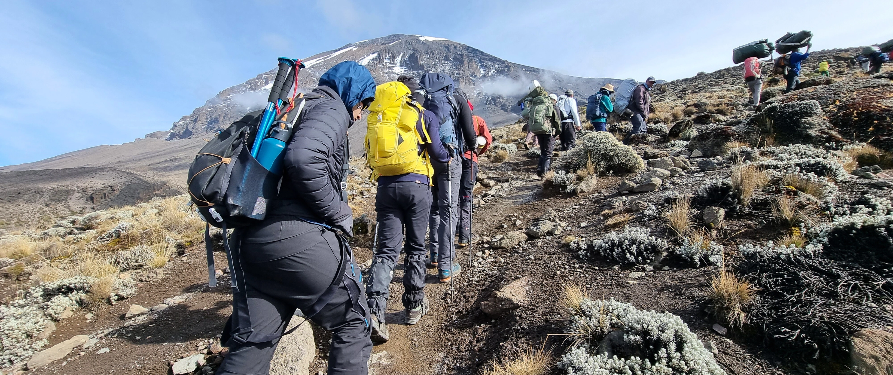 Trekkers on Kilimanjaro